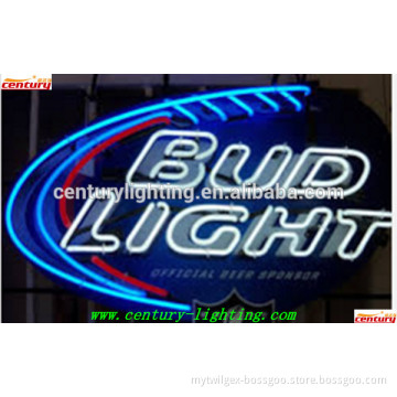 metal frame bud light neon sign